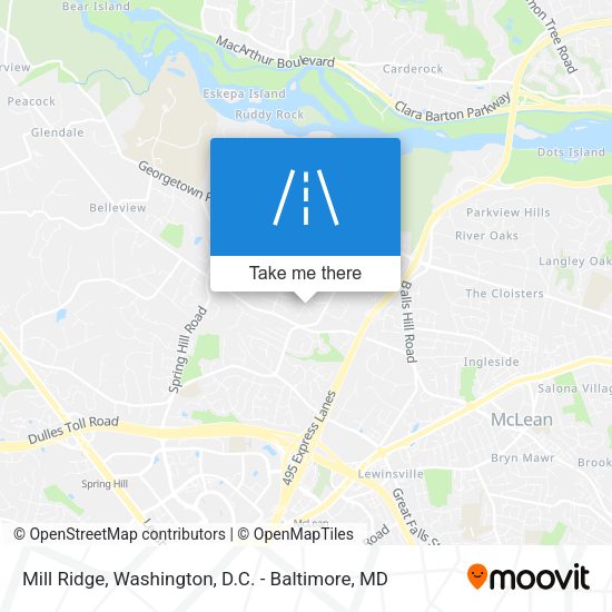 Mill Ridge map