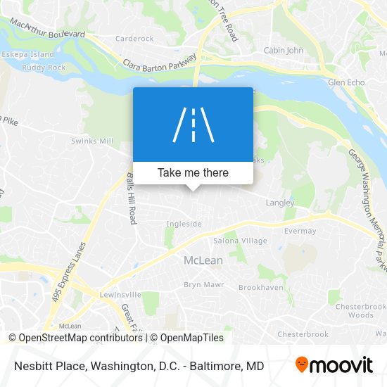 Mapa de Nesbitt Place