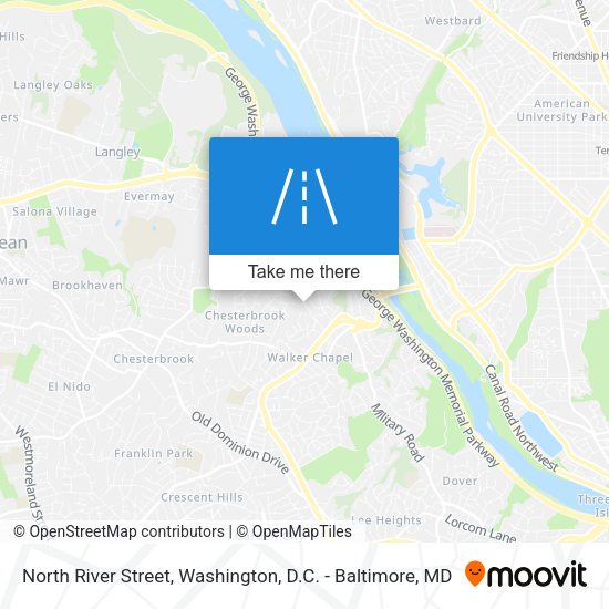 North River Street map