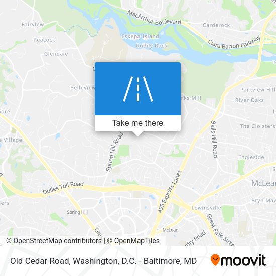 Mapa de Old Cedar Road