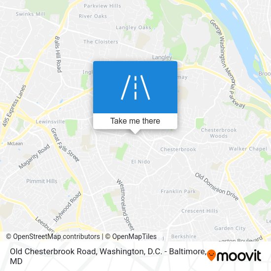 Mapa de Old Chesterbrook Road