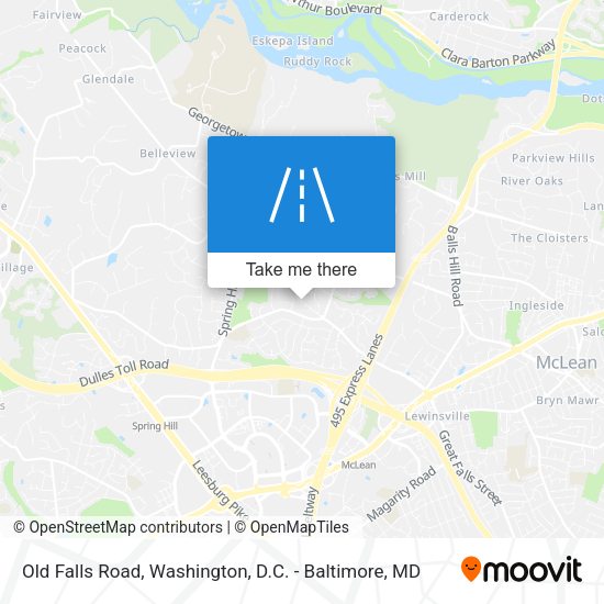 Old Falls Road map