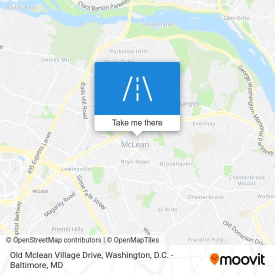 Old Mclean Village Drive map