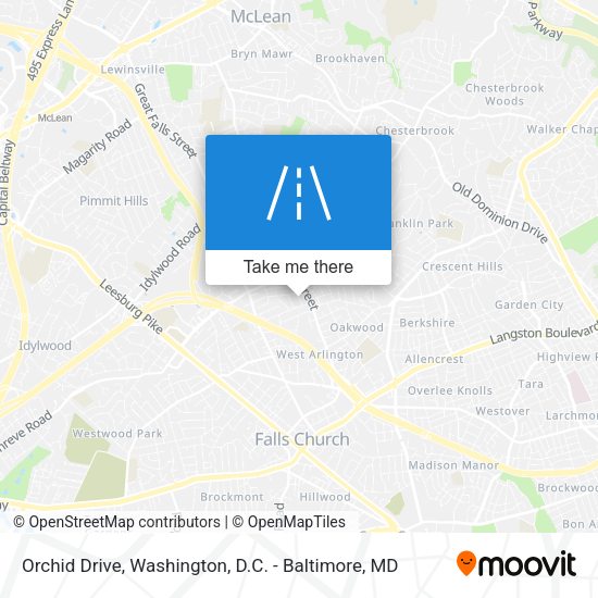 Orchid Drive map