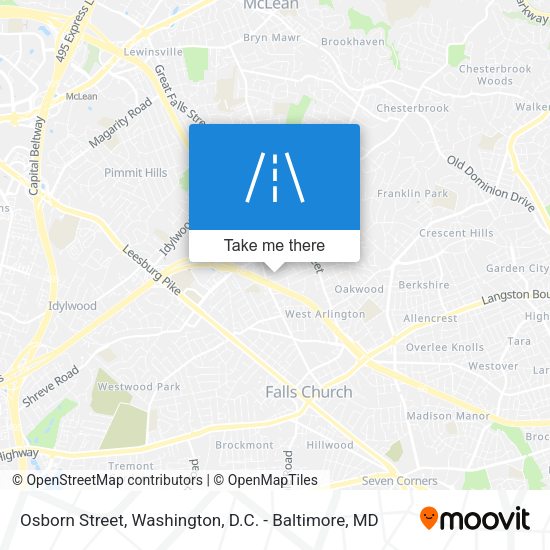 Osborn Street map