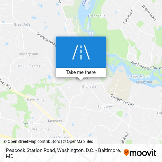 Peacock Station Road map