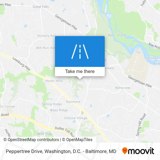 Peppertree Drive map