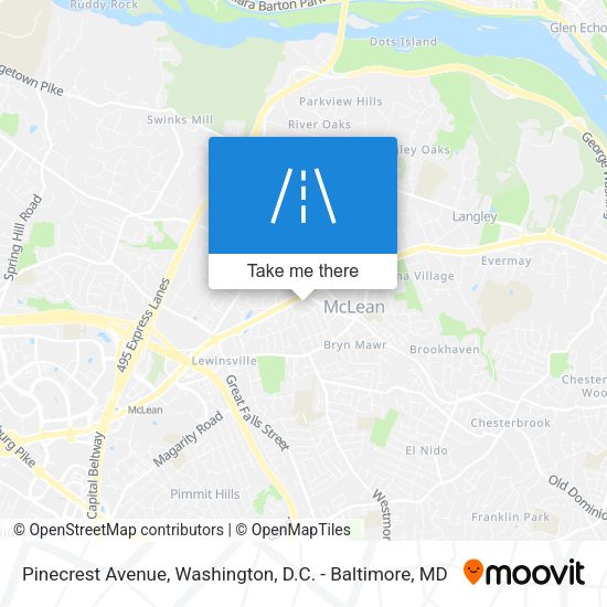 Pinecrest Avenue map