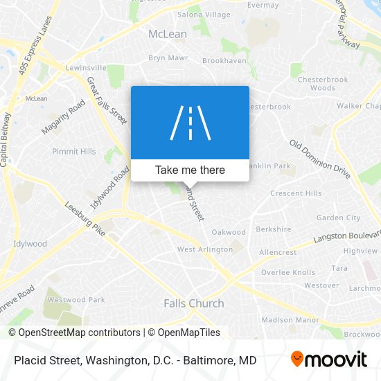 Placid Street map