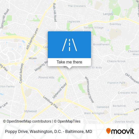 Mapa de Poppy Drive