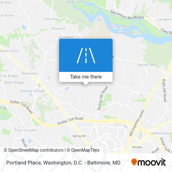 Mapa de Portland Place