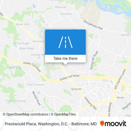 Prestwould Place map