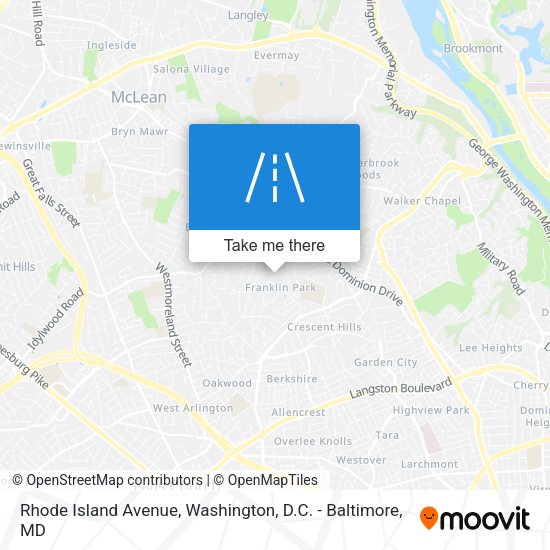 Mapa de Rhode Island Avenue