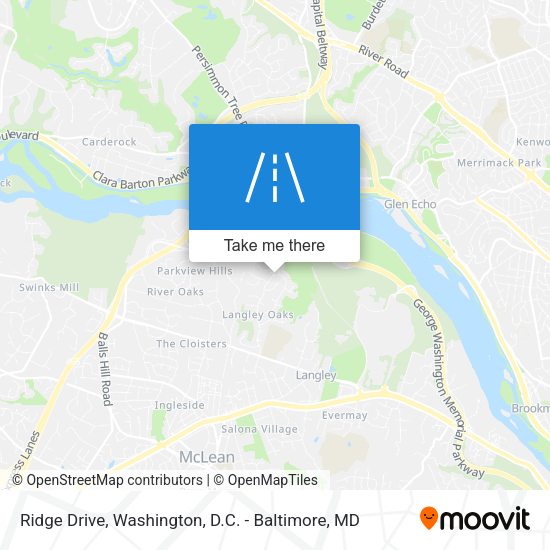 Ridge Drive map