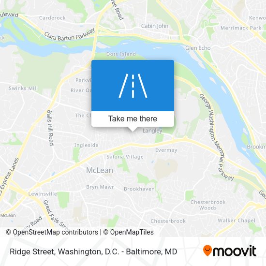 Ridge Street map