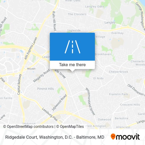 Ridgedale Court map