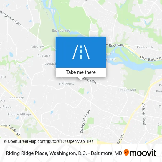 Riding Ridge Place map