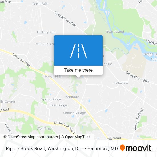 Ripple Brook Road map