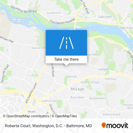 Roberta Court map
