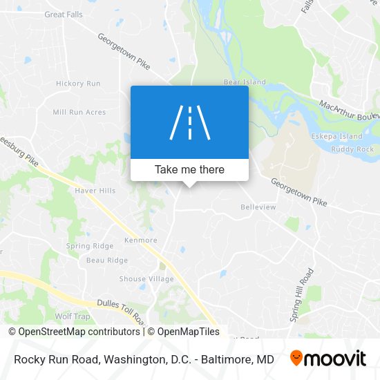 Rocky Run Road map