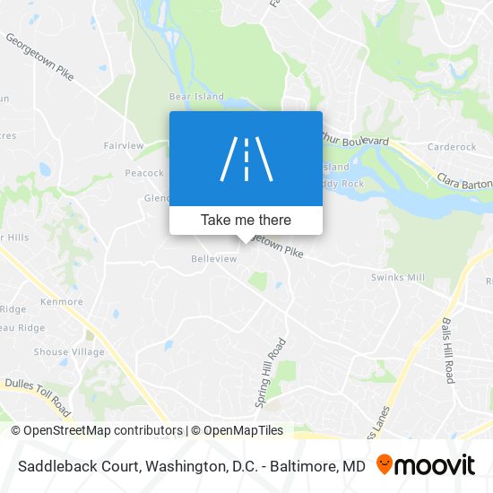 Mapa de Saddleback Court