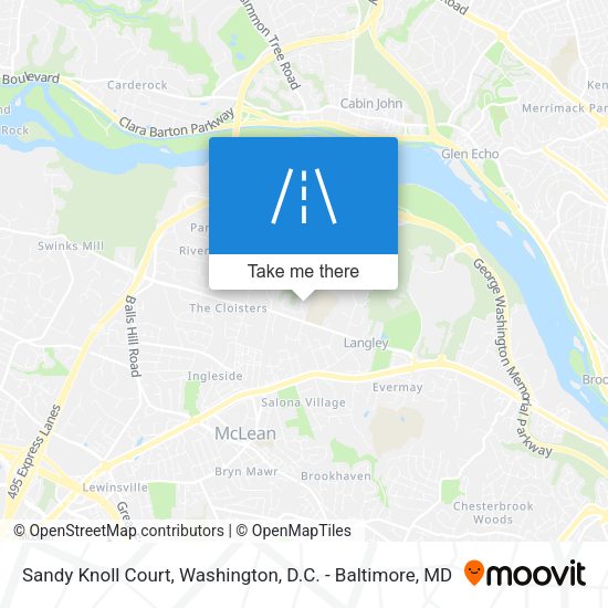 Mapa de Sandy Knoll Court