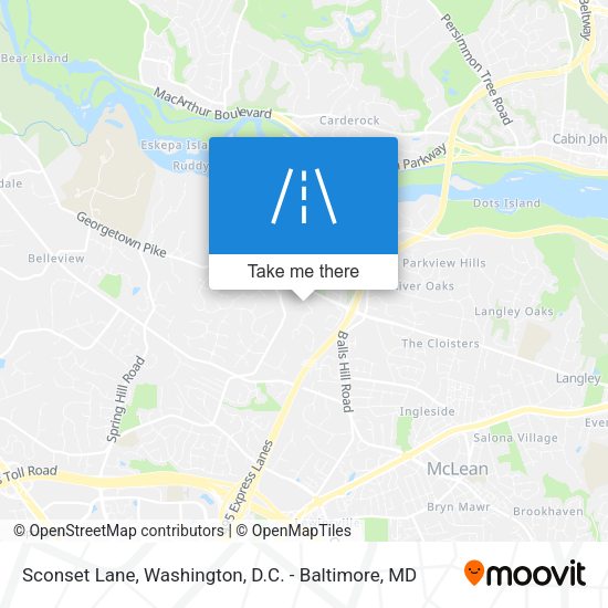 Sconset Lane map
