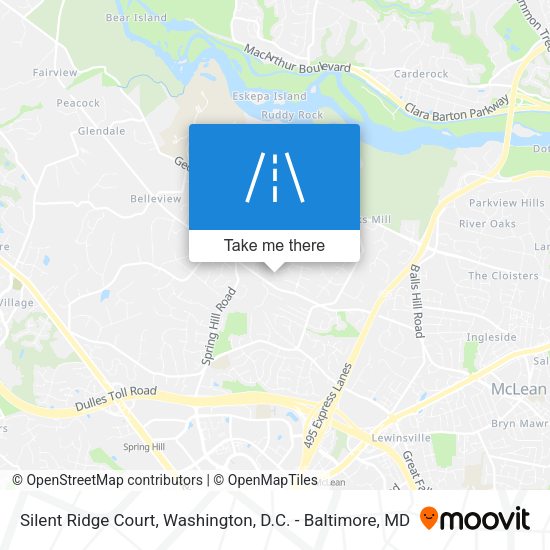 Silent Ridge Court map