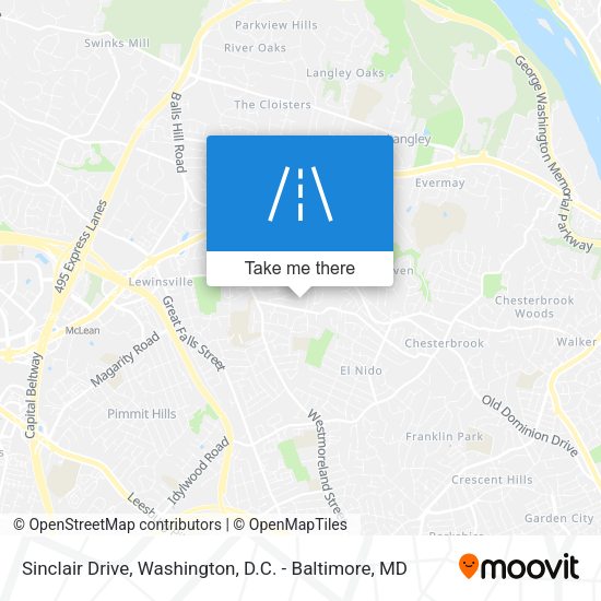 Sinclair Drive map
