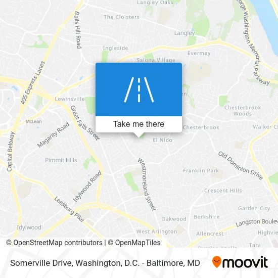 Somerville Drive map