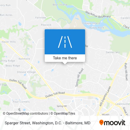Sparger Street map