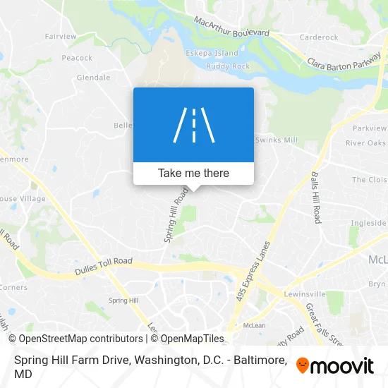 Spring Hill Farm Drive map