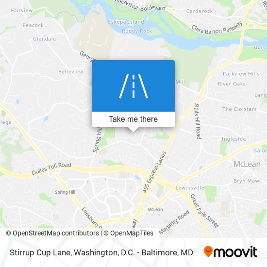 Stirrup Cup Lane map