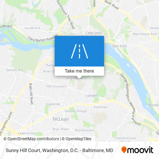 Sunny Hill Court map