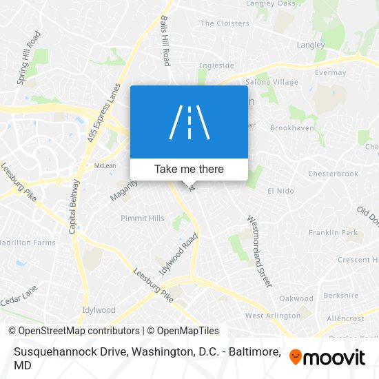 Susquehannock Drive map