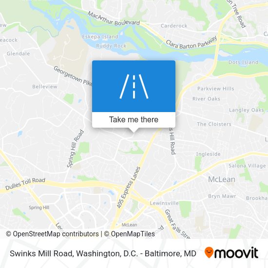 Swinks Mill Road map
