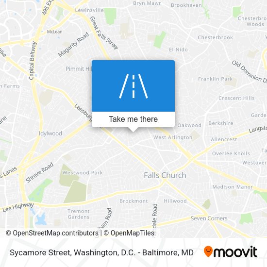 Sycamore Street map