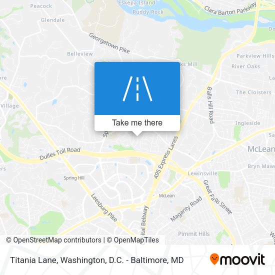 Mapa de Titania Lane