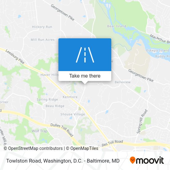 Towlston Road map