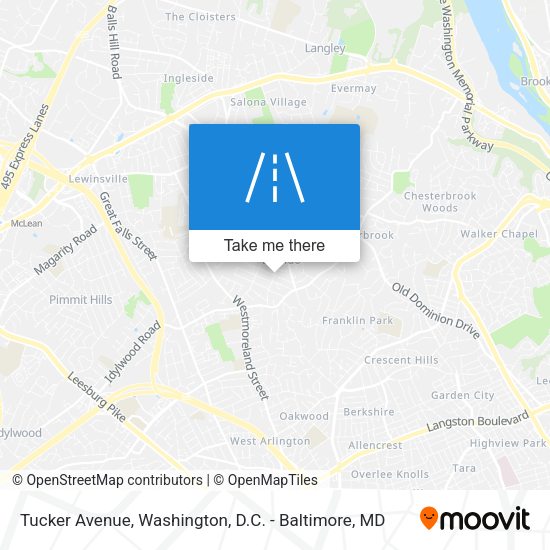 Mapa de Tucker Avenue