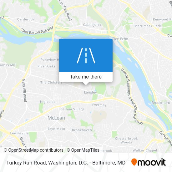 Turkey Run Road map