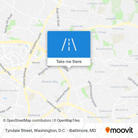 Tyndale Street map