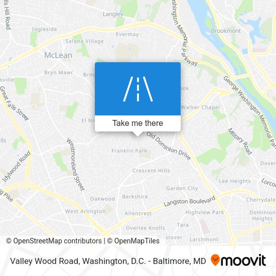 Valley Wood Road map