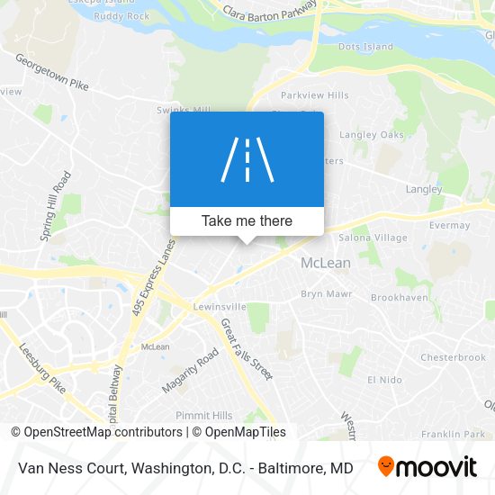 Mapa de Van Ness Court
