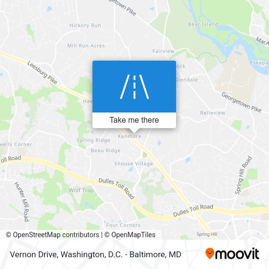 Vernon Drive map