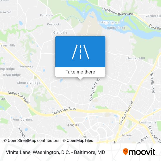 Vinita Lane map