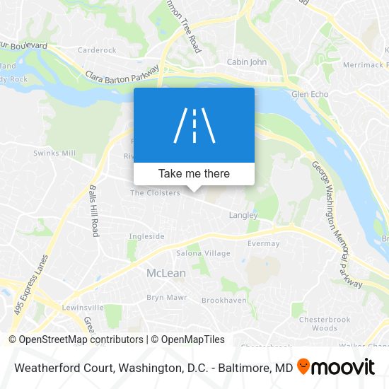 Mapa de Weatherford Court