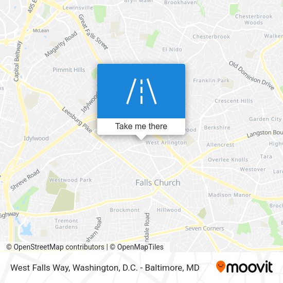 West Falls Way map