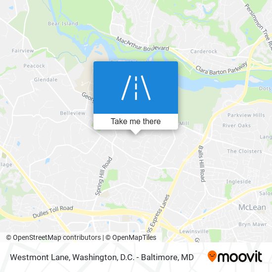 Westmont Lane map