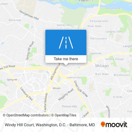 Windy Hill Court map